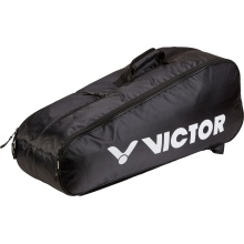 Victor Racketbag Doublethermobag 9150C (Schlägertasche, 2 Hauptfächer, Thermofach) schwarz